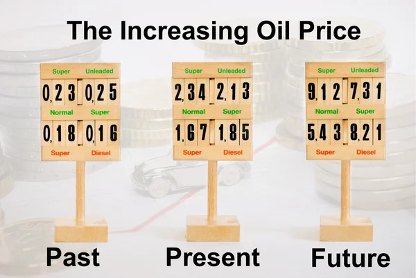 Increasing Oil Price — Stock Photo, Image
