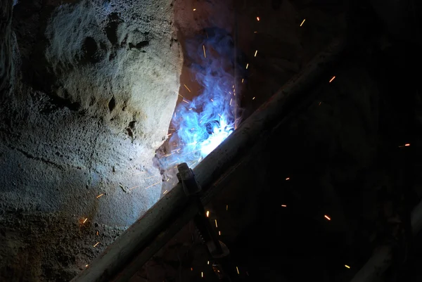 Работа со сталью — стоковое фото
