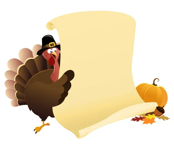 Thanksgiving bericht — Stockvector