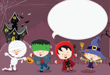 Halloween Message clipart