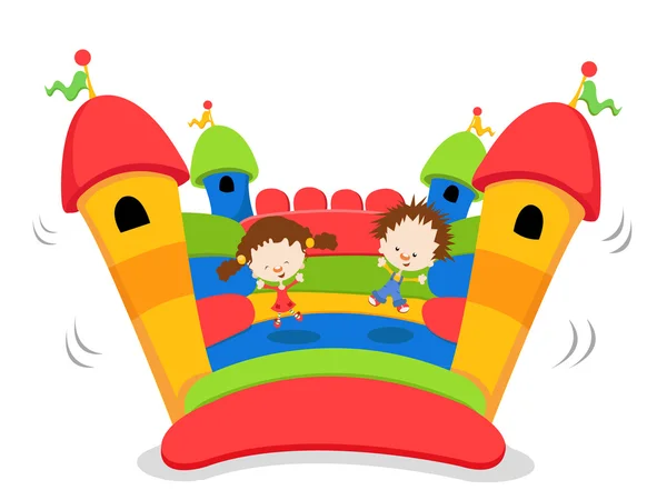 Jumping Castle — Stock Vector