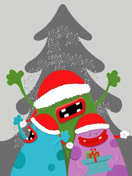 圣诞节怪物 — 图库矢量图片