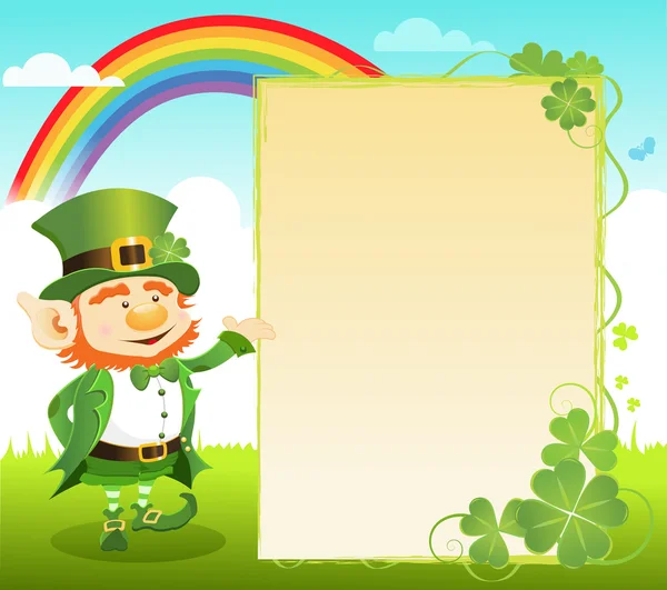 St. Patrick's Day Message — Stock Vector