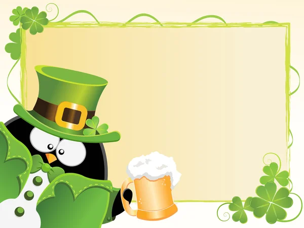 St. Patrick napi üzenet — Stock Vector