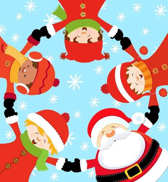 Santa's Christmas Party — Stock Vector