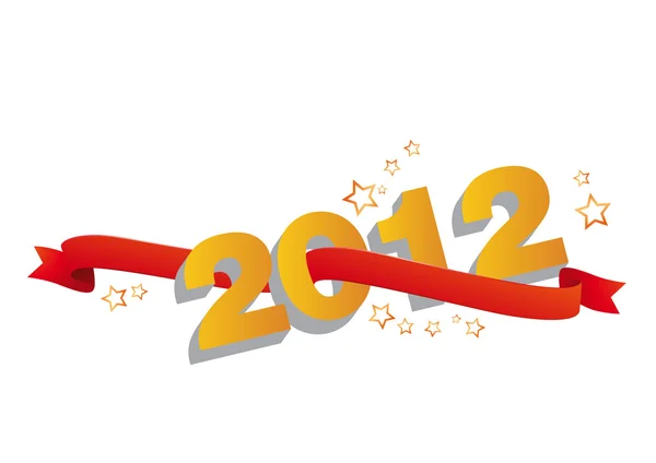 2012 - frohes neues Jahr — Stockvektor