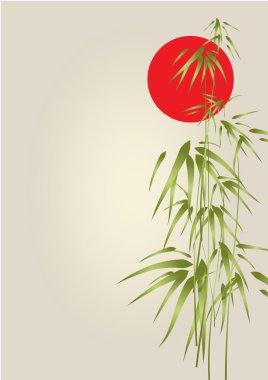 Japan bamboo background clipart