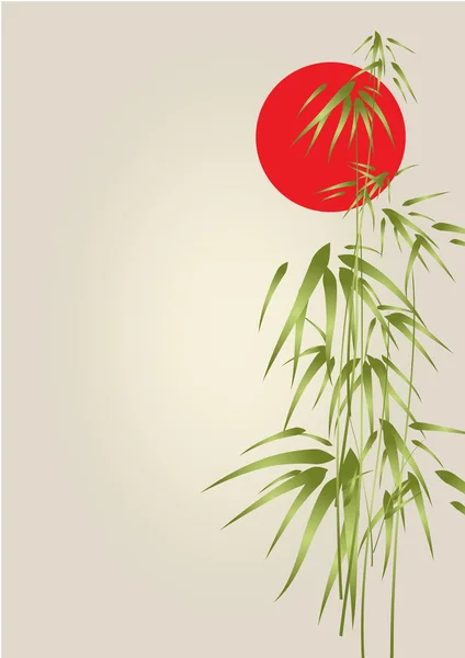 Japon fond de bambou — Image vectorielle