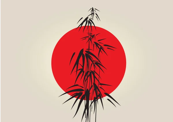 Japan bamboe achtergrond — Stockvector