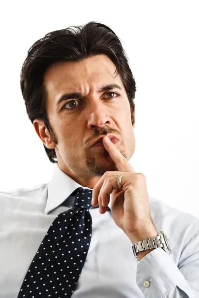 Pensive businessman — Stock Photo, Image