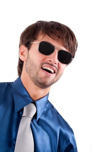 Modelo usando óculos de sol — Fotografia de Stock