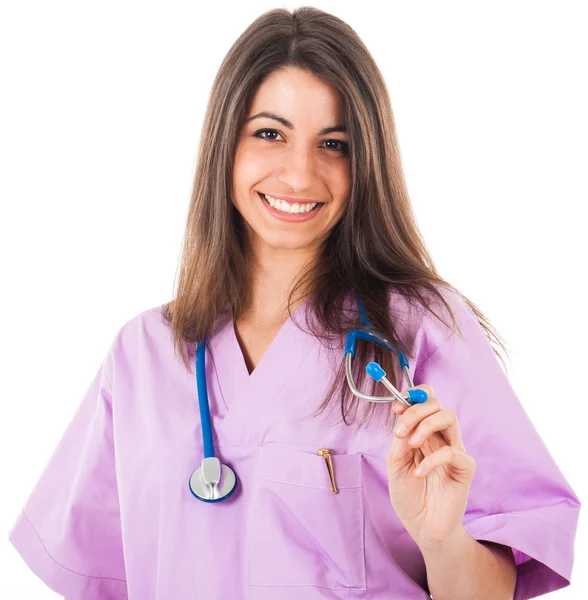 Friendly nurse portrait — Stock Photo, Image
