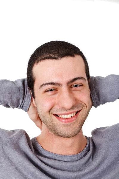 Mladý muž s úsměvem — Stock fotografie