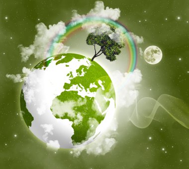 Green earth clipart