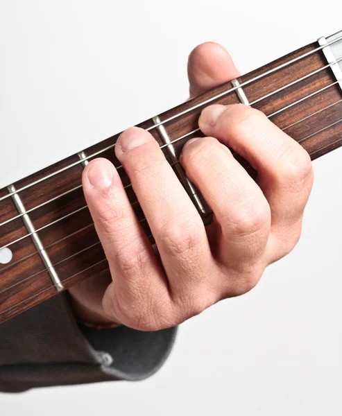 Performer, gitaar spelen — Stockfoto