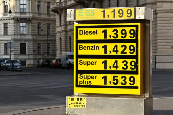 Steigender Gaspreis — Stockfoto