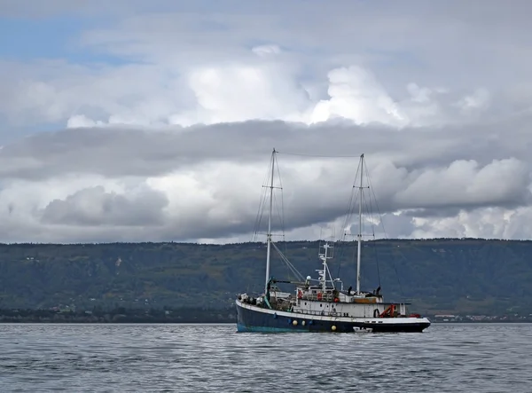 Bay motor sailer yelkenli arma — Stok fotoğraf