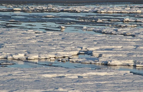 Gelo na baía — Fotografia de Stock