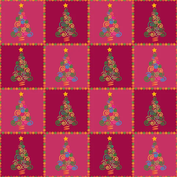 Boże Narodzenie drzewo bez szwu — Zdjęcie stockowe
