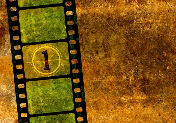 Винтажная 35-мм кинопленка — стоковое фото