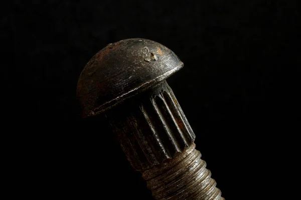 Eski çelik dişli perçin — Stok fotoğraf