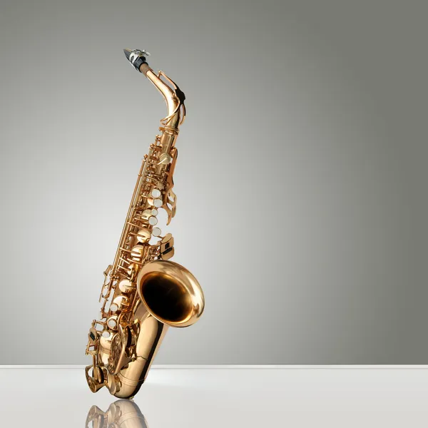 Saxofon jazzový nástroj — Stock fotografie