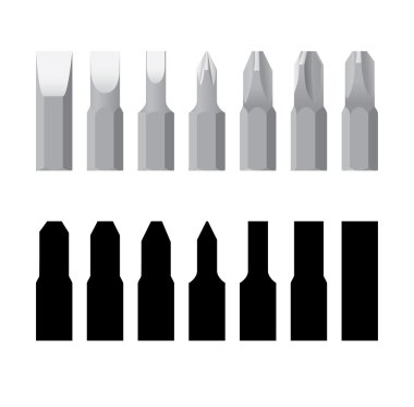 Screw-drivers bit clipart