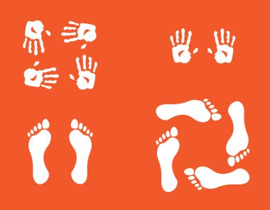 Hands and foots clipart