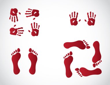 Hands and foots clipart