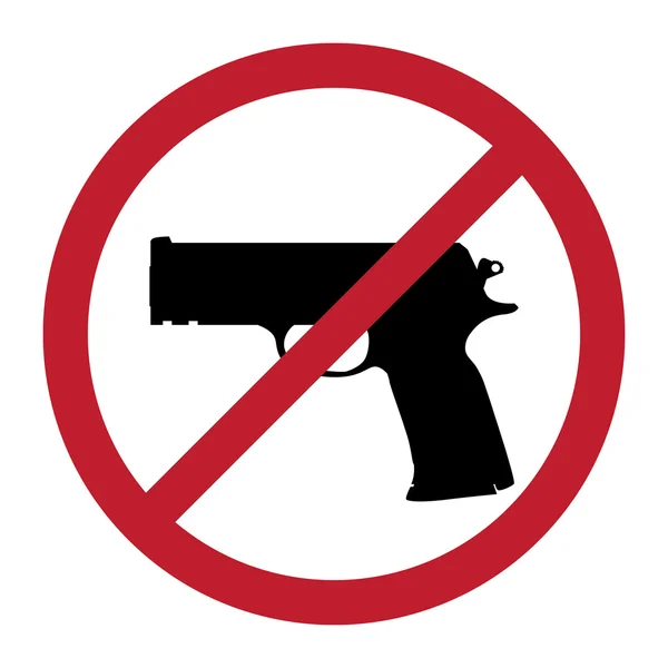 No gun sign — Stock Vector © i3alda #6822467