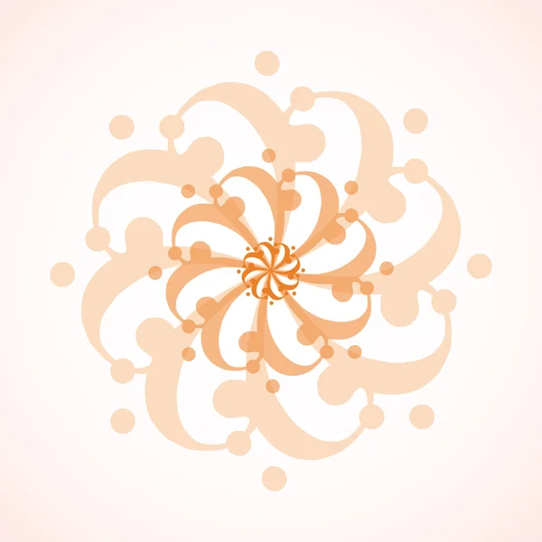 橙色抽象形状 — 图库矢量图片