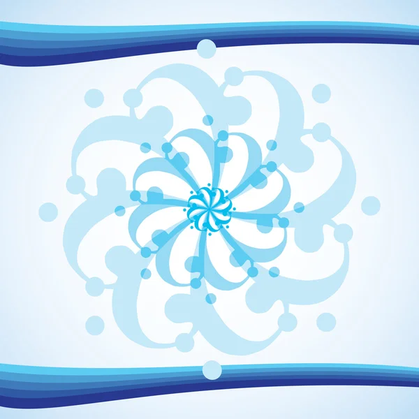 青の抽象的な形 — ストックベクタ