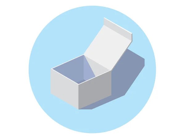 Caixa de papel isolada — Vetor de Stock