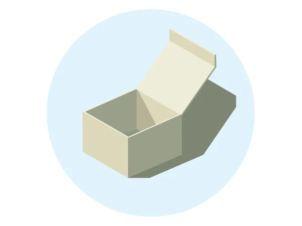 分離の紙箱 — ストックベクタ