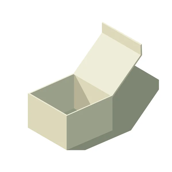 Ізольована папір коробки — стоковий вектор