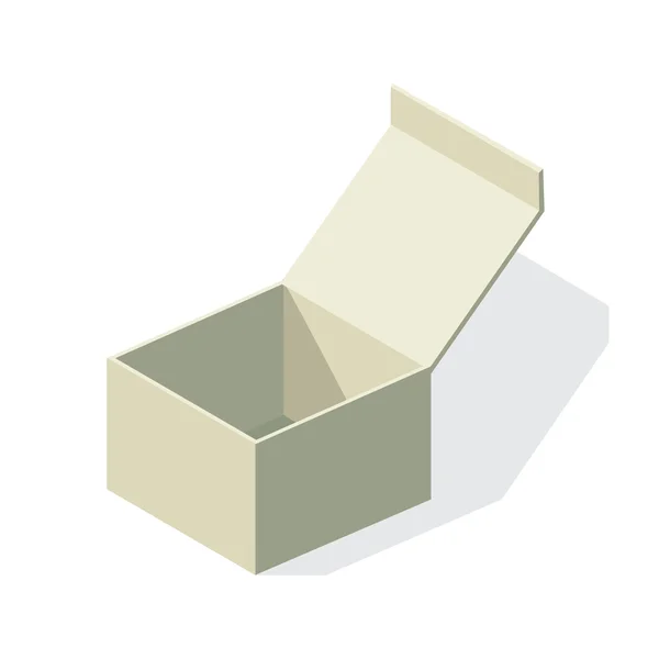 Caja de papel aislado — Archivo Imágenes Vectoriales
