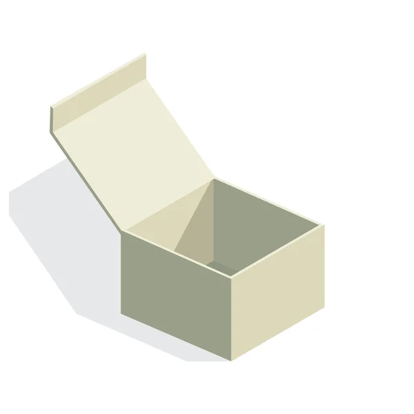 Caja de papel aislado — Archivo Imágenes Vectoriales