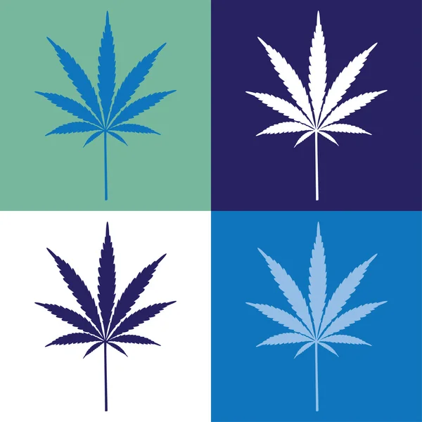 Cannabis leaf — Stockvector