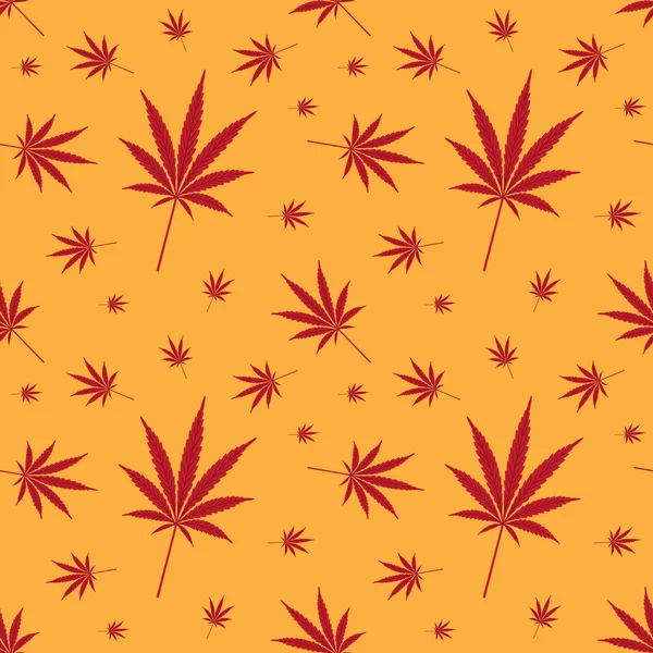 Cannabis pattern — Stock Vector