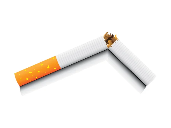Sigaretta rotta — Vettoriale Stock