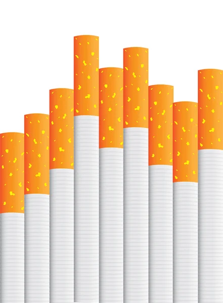 Eps8 vetor isolado cigarro — Vetor de Stock