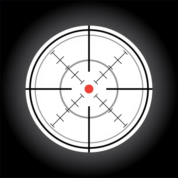 Σταυρόνημα με κόκκινη κουκκίδα — Διανυσματικό Αρχείο