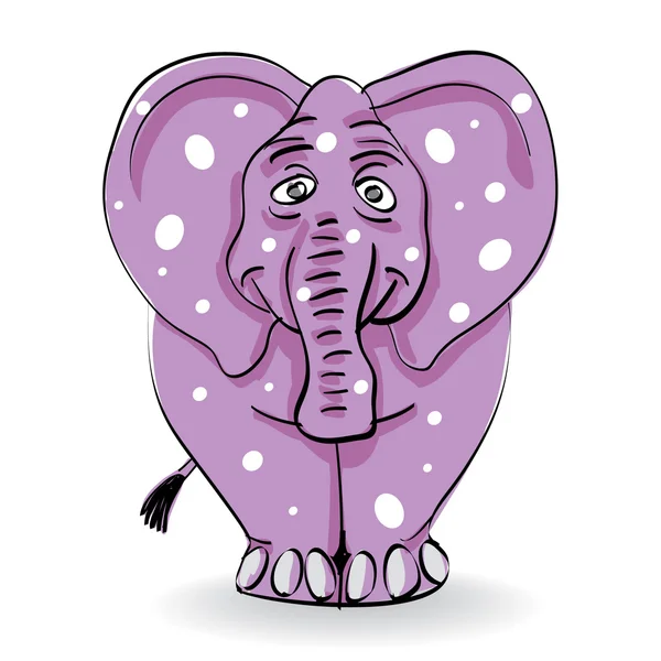 Kranker Elefant — Stockvektor