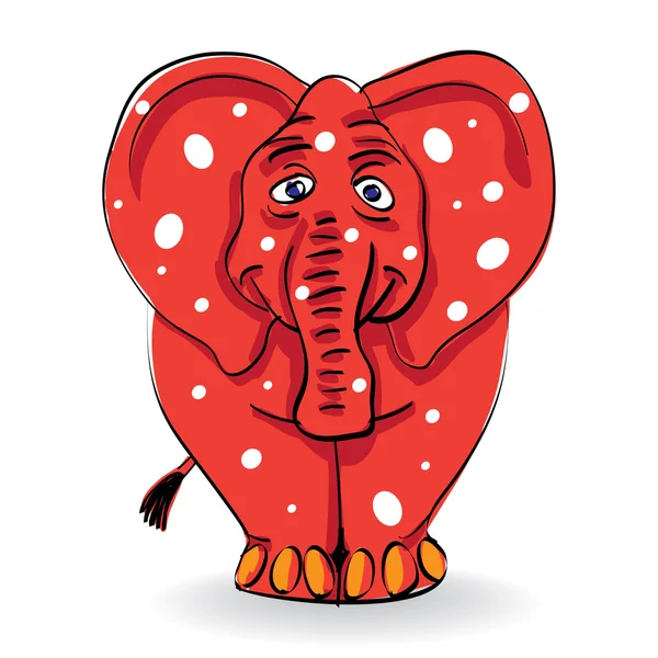 Beteg elefánt — Stock Vector