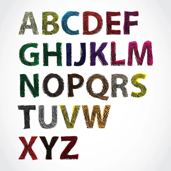 Färg alfabetet — Stock vektor