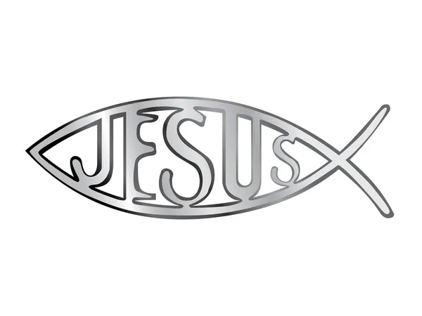 Pesce cristiano — Vettoriale Stock