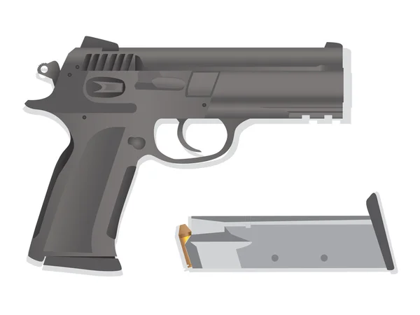 Pistolet isolé — Image vectorielle
