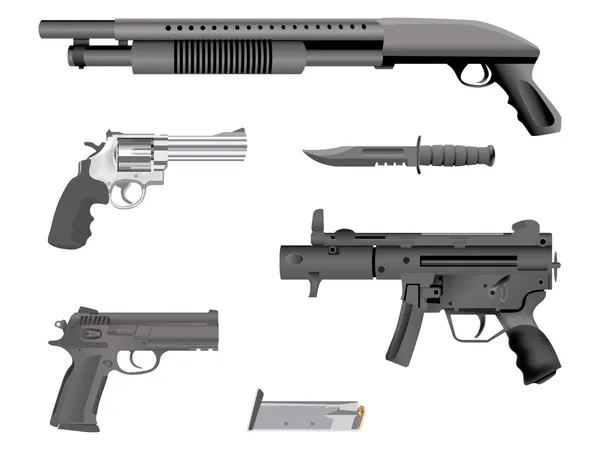 Conjunto de armas — Vector de stock