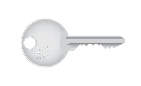 Metallic key — Stock Vector