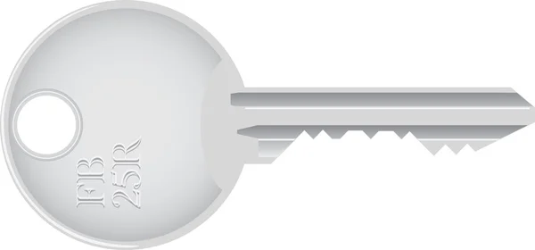 分離された金属のキー — ストックベクタ